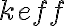 k_\textrm{eff}