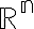 \mathbb R 
^n